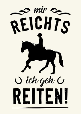 Netter reiten Spruch