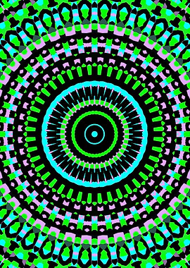 Vivid Colorful Mandala