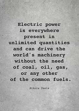 Nikola Tesla Quote L011