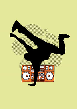 Breakdancer Silhouette