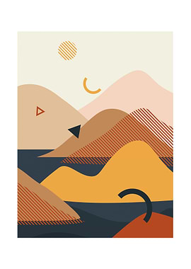 Abstract Minimalist Landsc