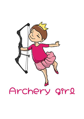 Cute Archery Girl Bow