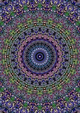 Colorful Rainbow Mandala