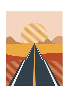 Abstract Minimalist Landsc