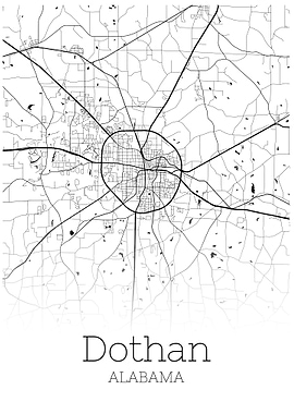 Dothan Alabama City map