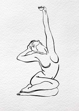 ONE LINE ART WOMAN 01