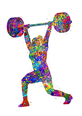 Weightlifter woman