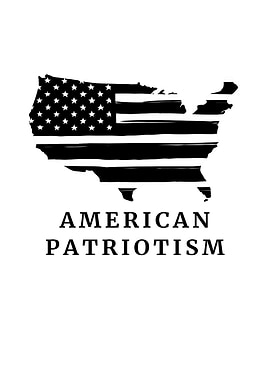 Patriotism Black White