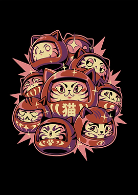 Daruma Cats