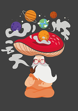 Magic Mushroom Buddha Yoga