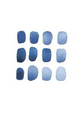 Modern Blue Abstract Art