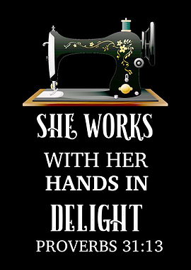 She works with her hands