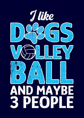 I like Dogs Volleyball