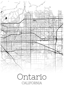 Ontario California map
