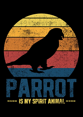 Parrot Birds Vintage