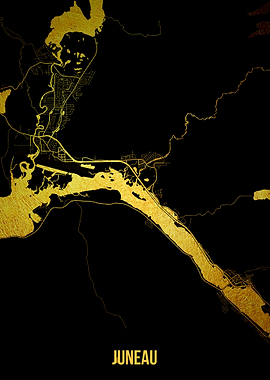 Juneau gold map