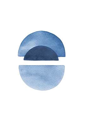 Modern Blue Abstract Art