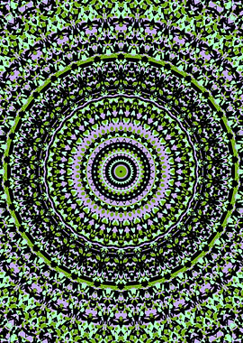 Psychedelic Groovy Mandala