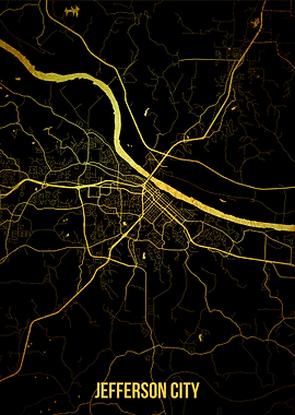 Jefferson City gold map