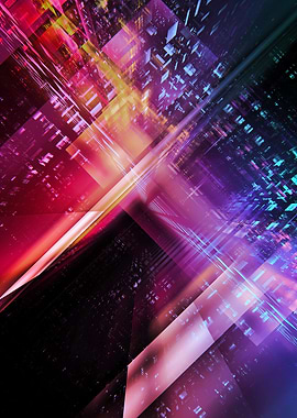 Psychedelic Fractal City