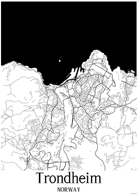 Trondheim Norway Map