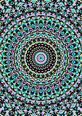 Colorful Trippy Mandala