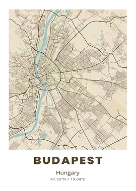 Budapest City Map