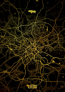 Leeds gold map
