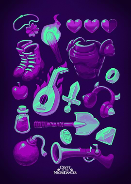 NecroDancer Artefacts Neon