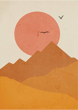 Sun and Mountain Art 2