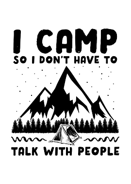 Camping Saying Gift Idea