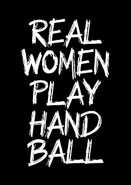 real women play handball
