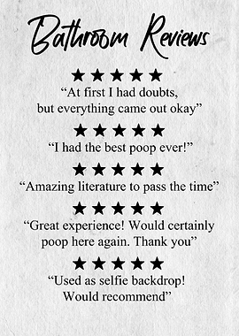Bathroom reviews