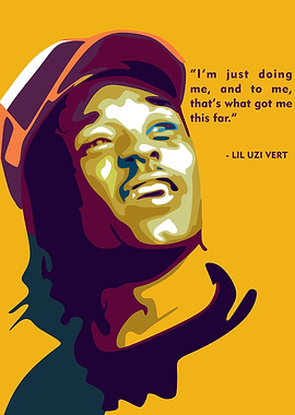 Lil uzi Vert pop art Quote