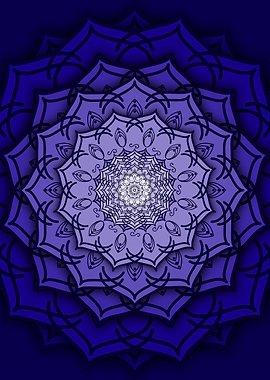 blue mandala