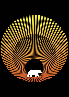 Bear Sunset Geometry