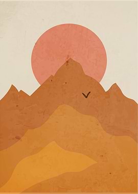 Sun and Mountain Art 3