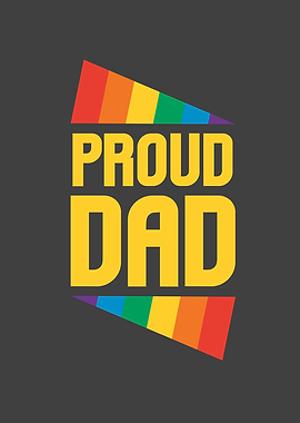 Gay Pride Proud Dad