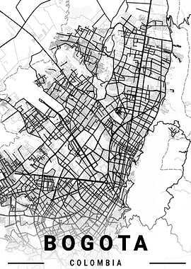 Bogota Colombia Map