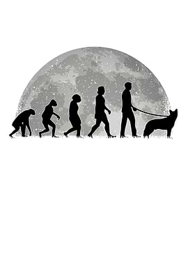 Australian Cattle Dog Moon