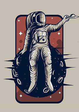 ASTRONAUT FRISBEE