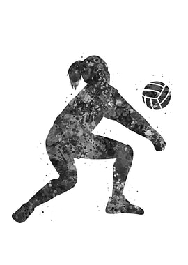Volleyball player girl