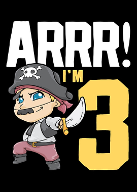 3rd Birthday Pirate Three
