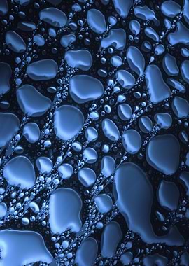 blue rain stone night