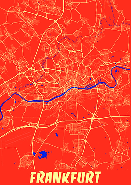 Frankfurt Germany Map