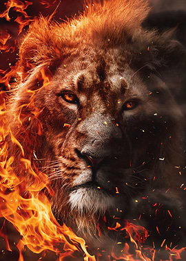 scar lion king on fire