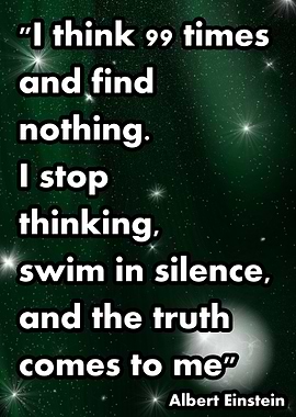 Einstein phrase poster