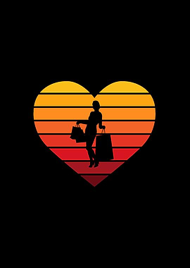 I Love Shopping Heart