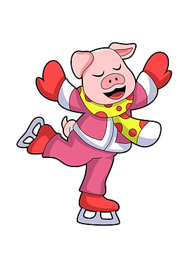 Pig Sports Ice skating