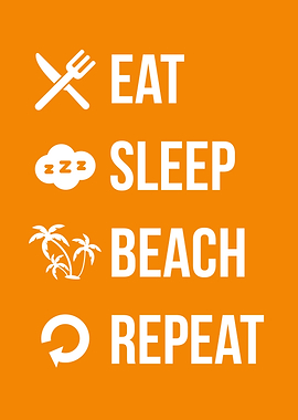 eat sleep beach repeat